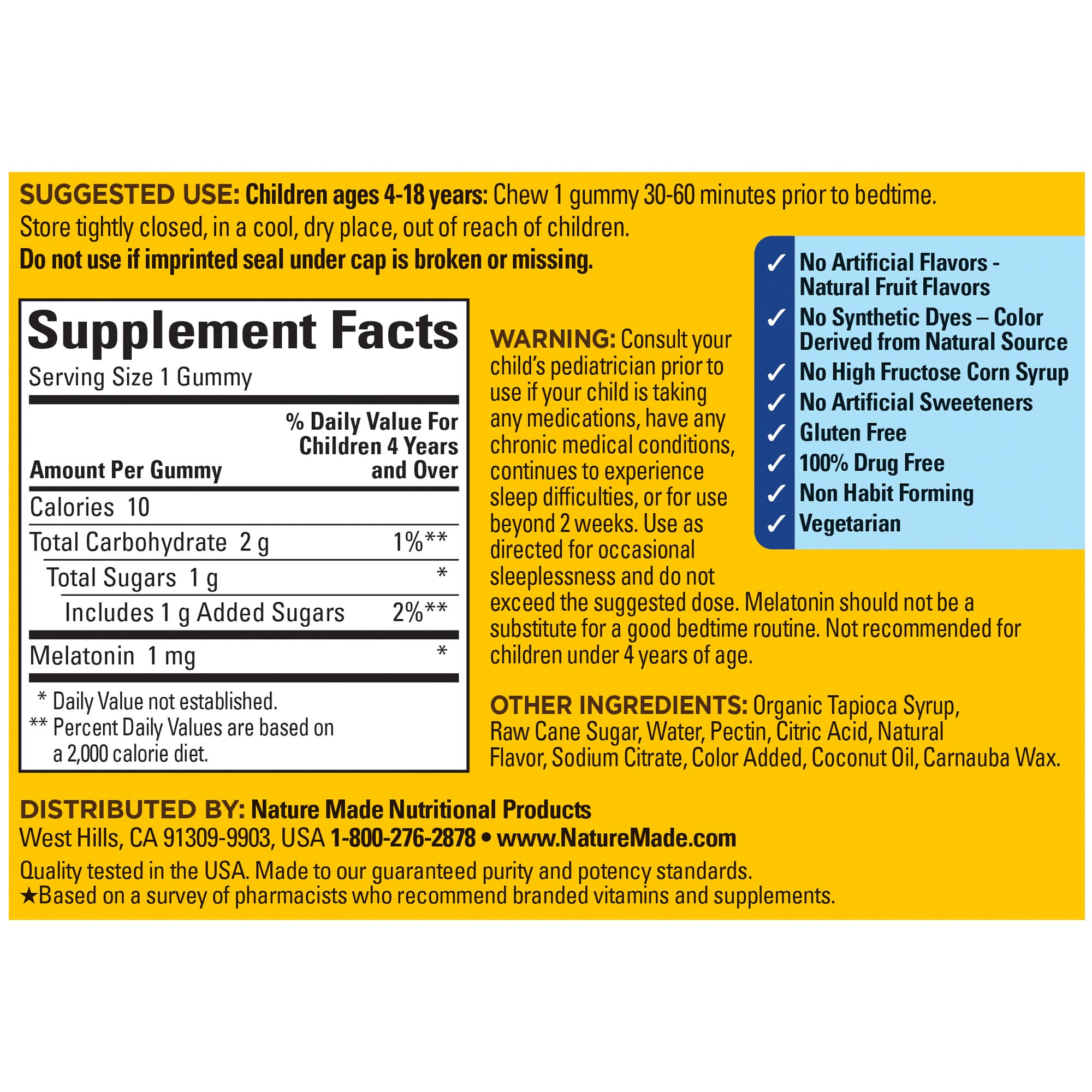 Nature Made Adult & Kids Melatonin Gummies Combo Pack for Restful Sleep, Family Pack, Sleep Aids for Adults & Kids, Two Sleep Gummies Bottles - Image 7
