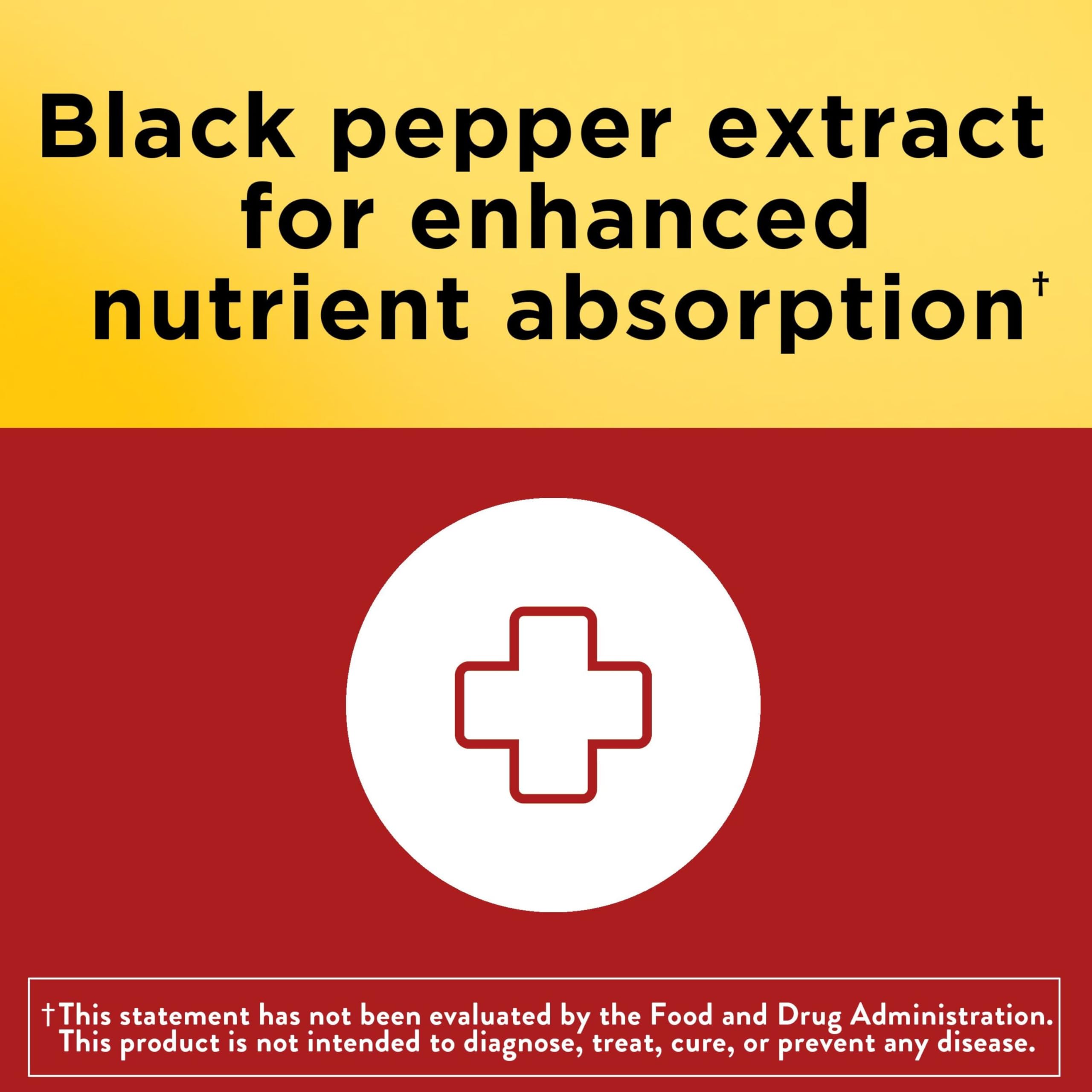 Nature Made CoQ10 100mg with Black Pepper Extract for Enhanced Nutrient Absorption, Dietary CoQ10 Supplement for Heart Health Support, 30 Softgels, 30 Day Supply - Image 3