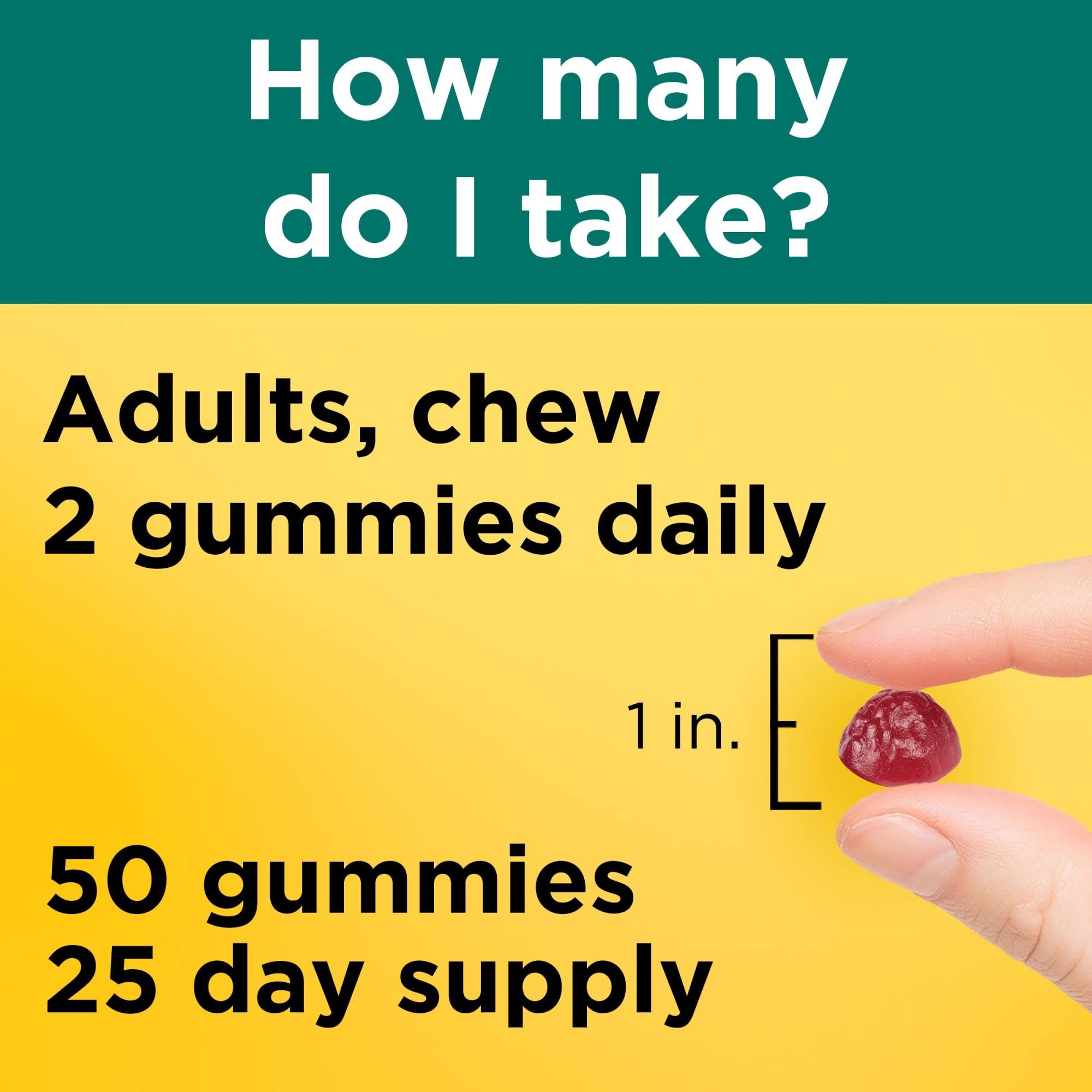 Nature Made Digestive Probiotics and Energy B12 Gummies, Probiotics for Women and Men, 50 Probiotic Gummies, 25 Day Supply - Image 4