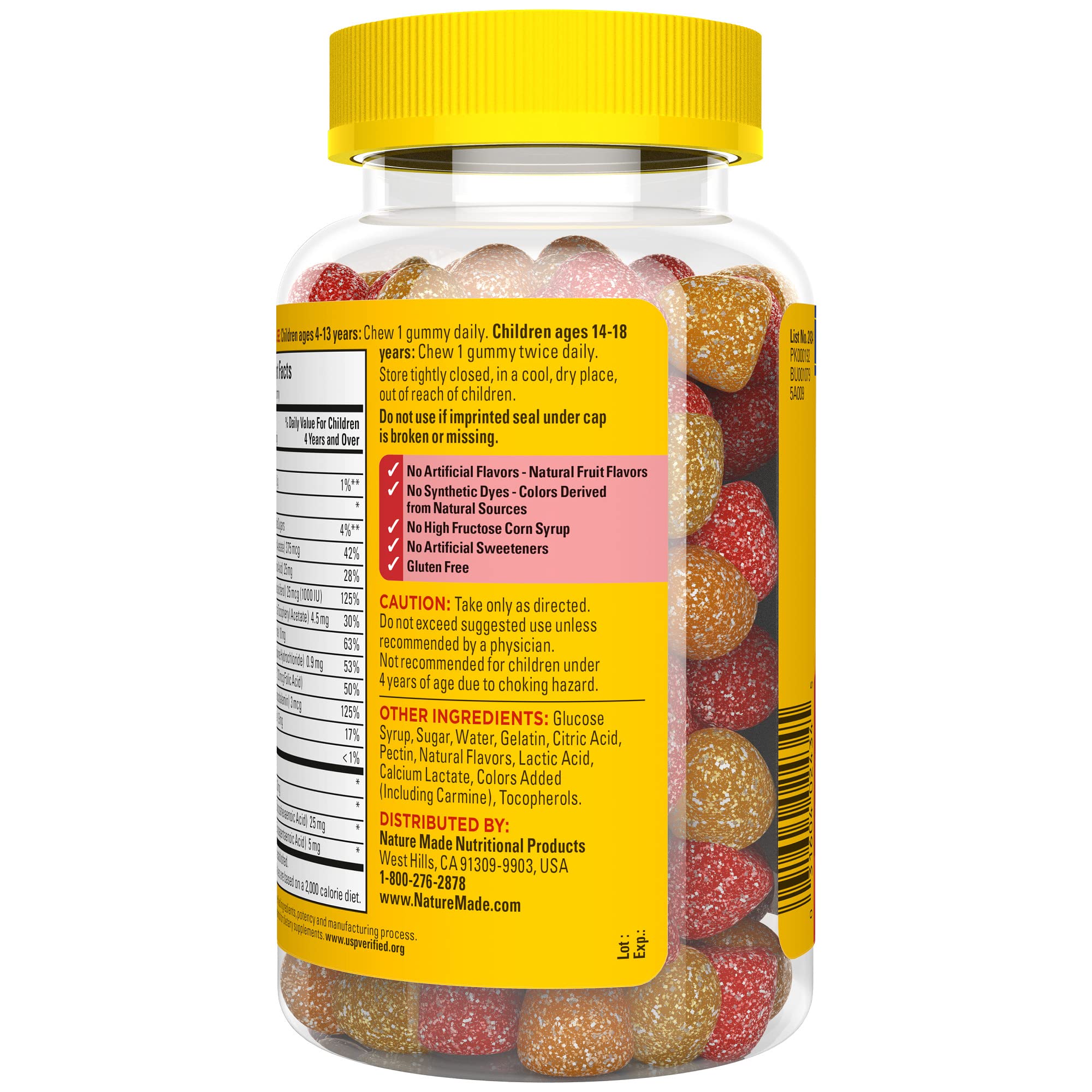 Nature Made Kids First Multivitamin with Omega-3, Kids Gummy Multivitamins with Vitamins and Minerals for Nutritional Support, 70 Gummies - Image 10