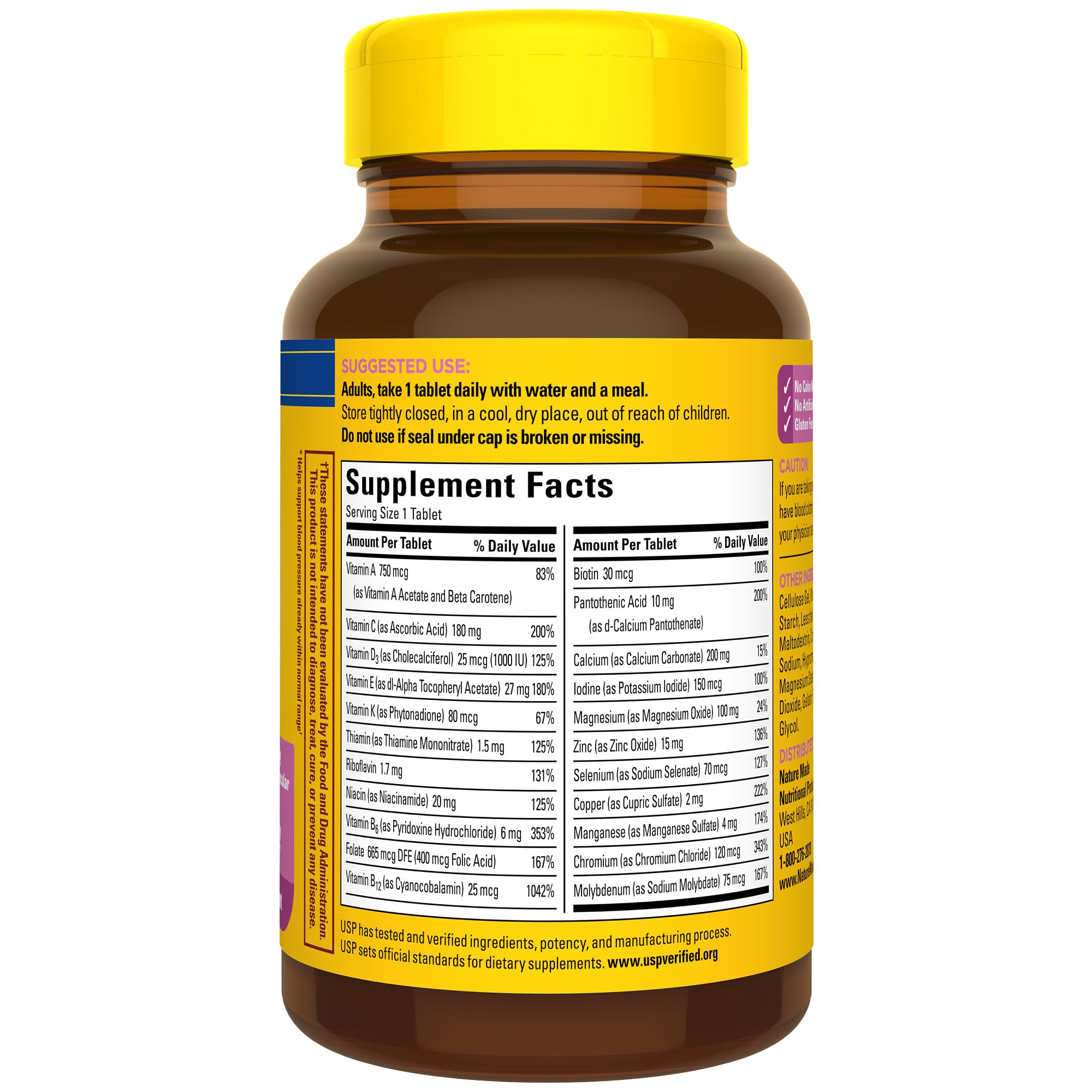 Nature Made Multivitamin For Women 50+ No Iron, Multivitamins for Women 50 Plus, Daily Nutritional Support, Nature Made Multi Vitamins, 90 Tablets, 90 Day Supply - Image 9