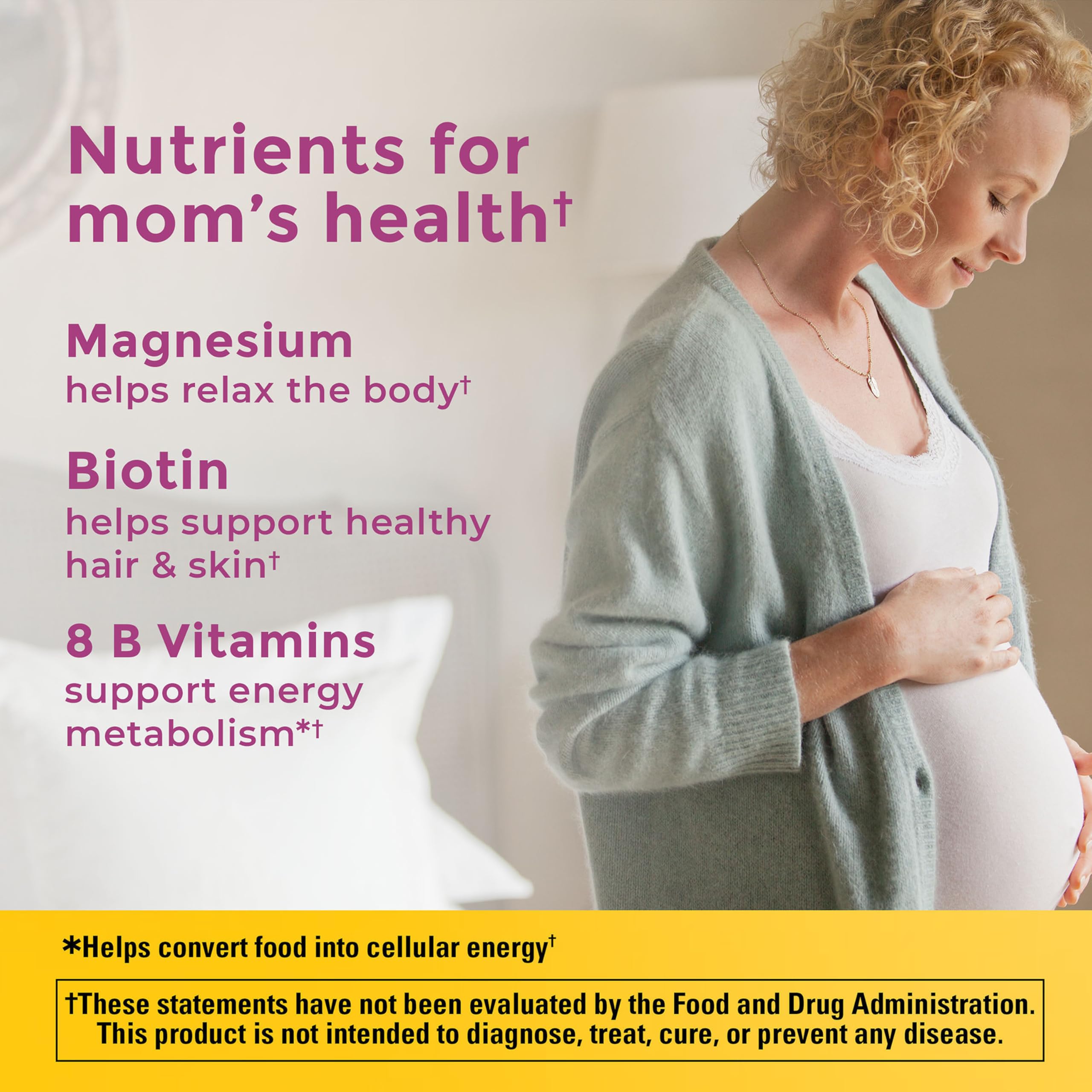 Nature Made Prenatal Multivitamin with Folic Acid, Vitamin & Mineral Supplement, Daily Nutritional Support, Prenatal Vitamins for Women, 250 Tablets, 250 Day Supply - Image 3
