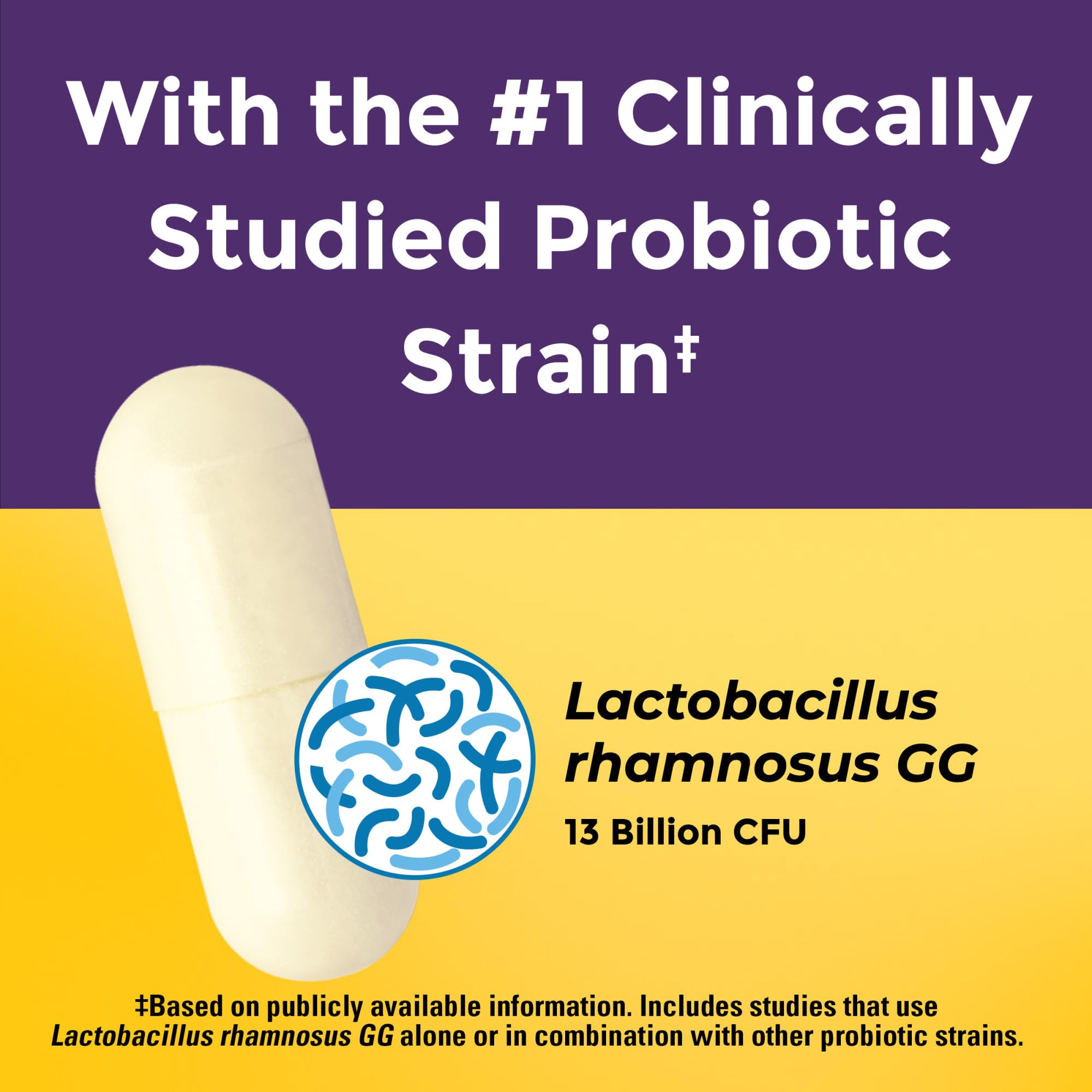 Nature Made Probiotics for Digestive Health Extra Strength 15 Billion CFU from Live Cultures, Probiotics for Women and Men, 30 Probiotic Capsules, 30 Day Supply - Image 3